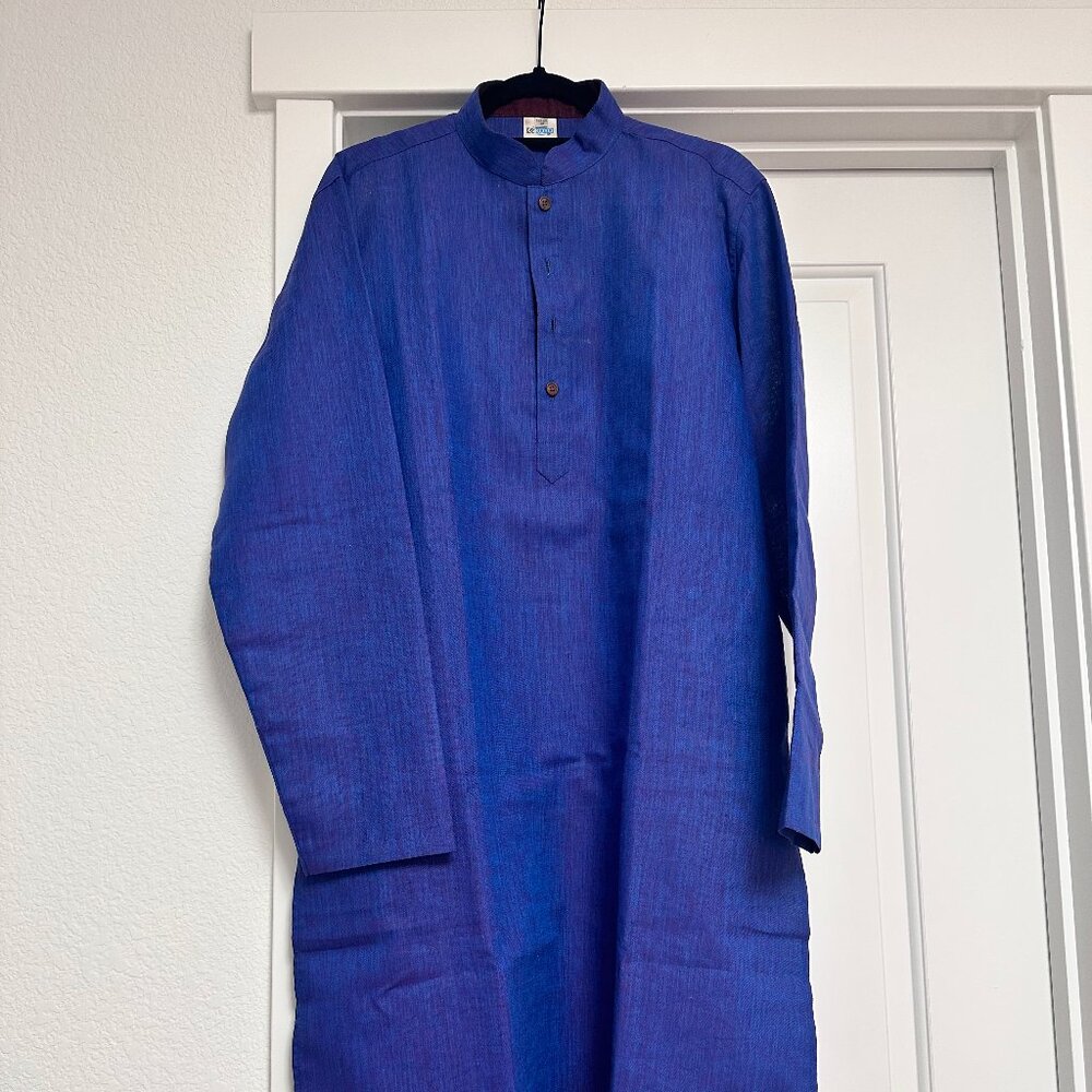 Stylish Royal Blue Men’s Kurta – Perfect for Festive Occasions